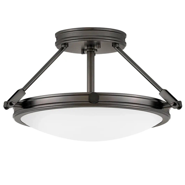 Nowoczesna sufitowa lampa Collier HK-COLLIER-SF-S-BX okrągła czarna