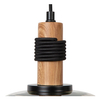 Szklana lampa zwieszana Ilona 45408/22/62 czarny bursztynowy
