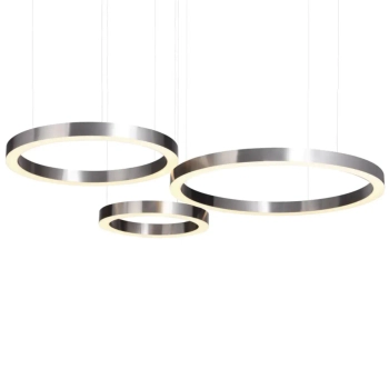 Lampa podwieszana Circle ST-8848-40+60+80 nickel Step LED 279W 3000K do sypialni nikiel