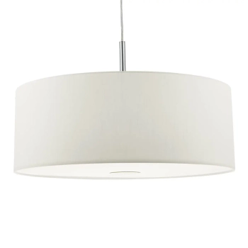 Minimalistyczny wiszący żyrandol Ronda RON172 tuba okrągły biały