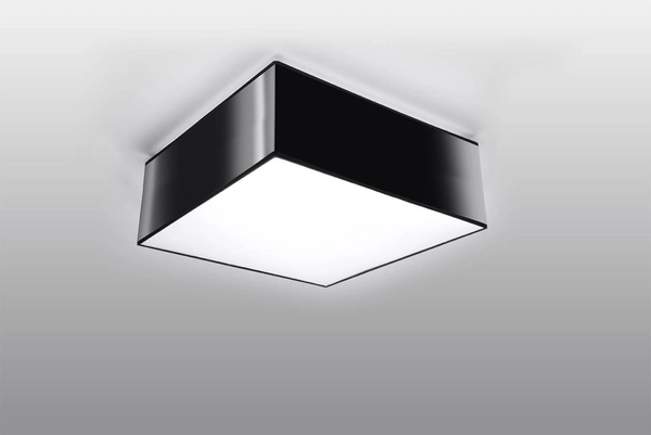 Kinkiet LAMPA ścienna SL.0142 kwadratowa OPRAWA plafon sufitowy czarny