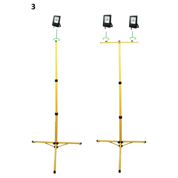 Statyw uniwersalny do naświetlaczy 306470 składany żółty