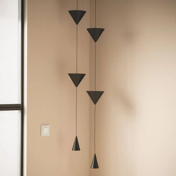 Nowoczesna lampa wisząca Questura ABR-LW-QST-13W LED 13W stożkowa czarna