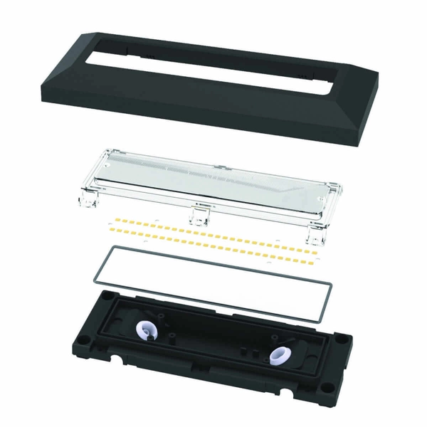 Prostokątny kinkiet elewacyjny Severus 61211 Saxby IP65 LED 3W 3000-6000K czarna