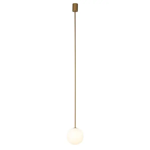 Wisząca lampa Kier 10308 szklana kula ball biała złota
