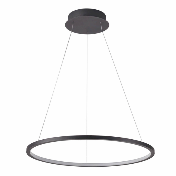 Zwisająca lampa okrąg Vinola PND-56135B-100RPC-BK-3KS4K-TRDIMM Italux LED 58W 3000-4000K czarny