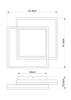 Plafon ściemnialny Squares 67225-24FSH LED 22W 3000-6000K biały