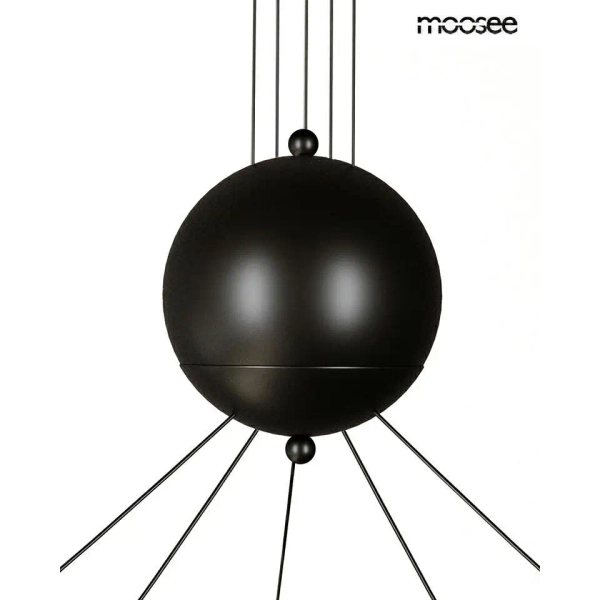 Czarna oprawa wisząca OCTO MSE1501100492 5xLED 17W 3000K pająk