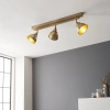 Potrójna lampa sufitowa Wyatt 96801 metalowa regulowana mosiądz