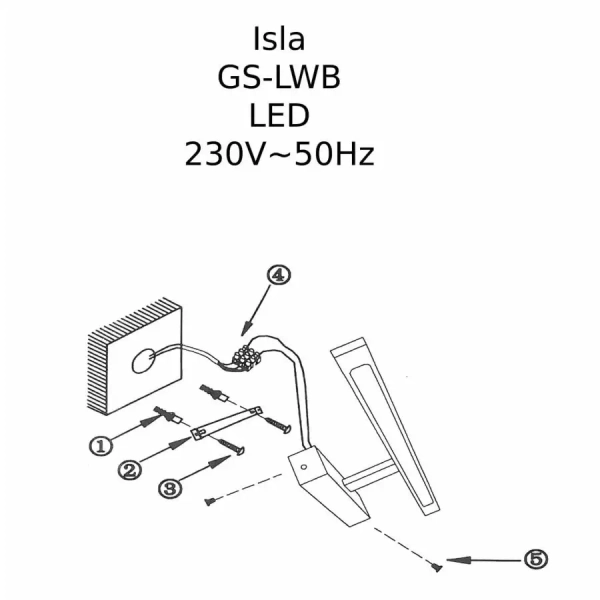 Kinkiet ścienny Isla GS-LWB-32W WH CCT LED 32W 3000-6000K IP44 biały
