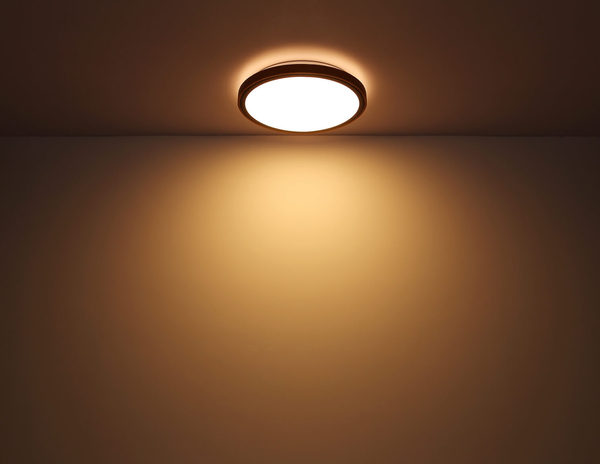Lampa nasufitowa Bruno 41764-24 loftowa LED 24W 3000-4500-6000K drewniana