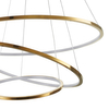 Zwisowa lampa salonowa Circle Slim ST-10112P-3 LED 53W 3000K okrągła złota