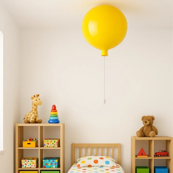 Dekoracyjna lampa wisząca Baloon LWBAL-Z dziecięca żółta