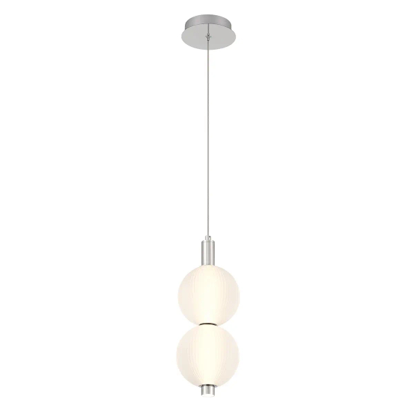 Kulista lampa wisząca Palmas QN-PALMAS-2MP-PN LED 20W 3000K biała