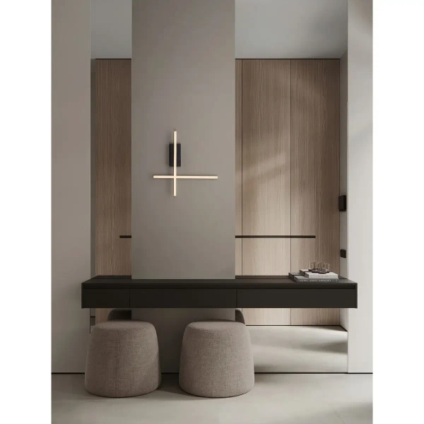 Ledowa ścienna lampa CATERVO LE45473 LED 14W 3200K czarna złota