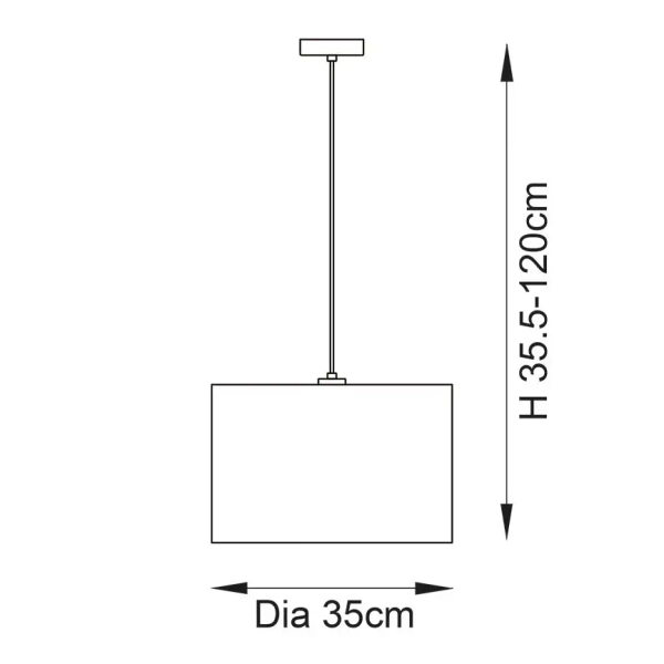 Wisząca lampa do salonu Longshore 101691 beżowa czarna
