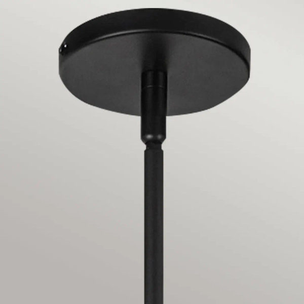 Pojedyncza wisząca lampa Perth ALM-PERTH-P-BK rattan czarny
