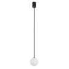 Stylowa lampa wisząca Kier 10307 kula biała czarna