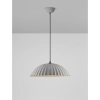 Wisząca lampa z betonu GIRONTO LE45303 nad wyspę kopuła szara
