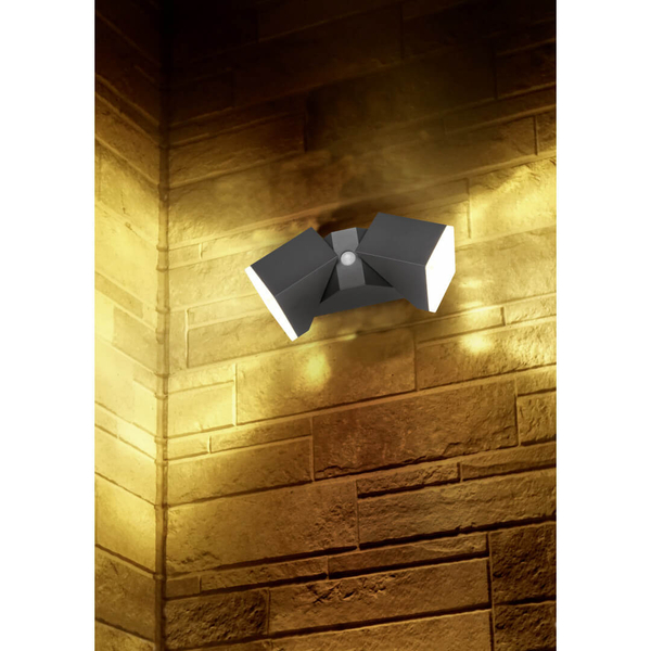 Regulowana lampa ścienna HADOR DL242270669 LED 7W 3000K IP54 antracyt
