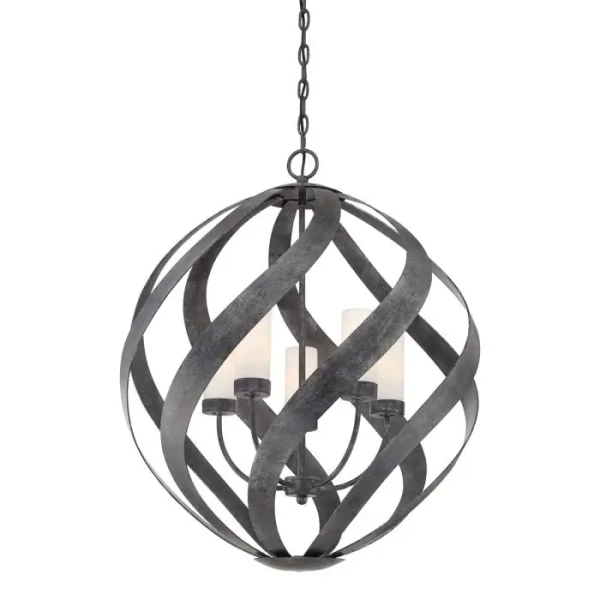 Łańcuchowa wisząca lampa Blacksmith QN-BLACKSMITH-5P-OBK IP44 czarny
