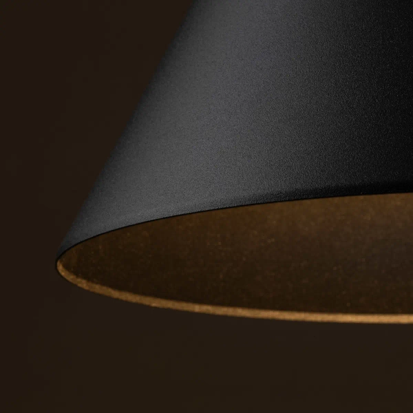 Nowoczesna lampa wisząca CONO 10057 do salonu stożek czarny