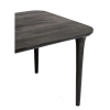 Stół jadalniany LAMINAR MM001501100338 czarny drewniany do jadalni 200x101cm