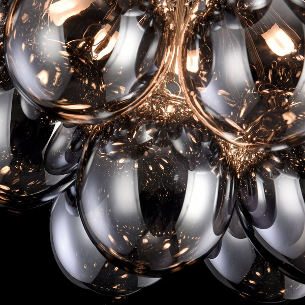 LAMPA sufitowa BALBO MOD112CL-08N Maytoni szklana OPRAWA bąbelki bubbles przydymione