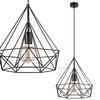 Wisząca lampa druciana VEN W-CORF/D BK industrialna czarna