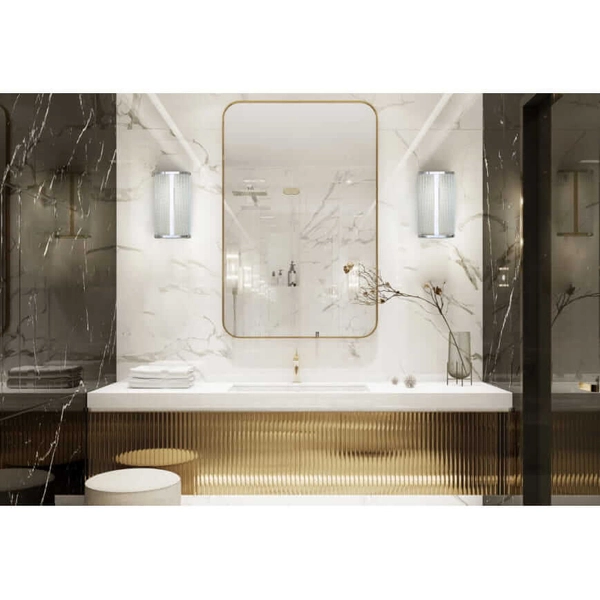 Kinkiet Palmas 10729 LED 15W 4000K IP44 szklany chrom transparentny