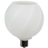 Szklana lampa ścienna RAUL 21-72191 klosz kula ball chrom biała