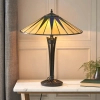 Lampa stołowa do jadalni Dark star 64045 witrażowa szklana kolorowa brązowa