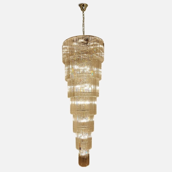 Wisząca lampa Luxe 18006-69 Zuma crystals dekoracyjna zwis złota