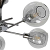 Plafon LAMPA sufitowa Ozzo 35-72252 Candellux metalowa OPRAWA regulowane klosze szklane kule balls przezroczyste chrom