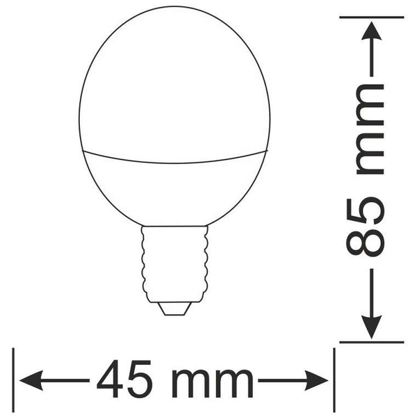 Żarówka PLATINUM 303936 Polux E14 G45 LED 6,3W 560 lm 230V kulka biała ciepła 3000K