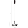 LAMPA wisząca METIS AD16002-3A COFFEE Italux modernistyczna OPRAWA zwis LED 14,4W 3000K pierścienie ring brązowe białe