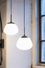 Lampa wisząca do salonu Rise 108547 Markslojd szklana biała czarna