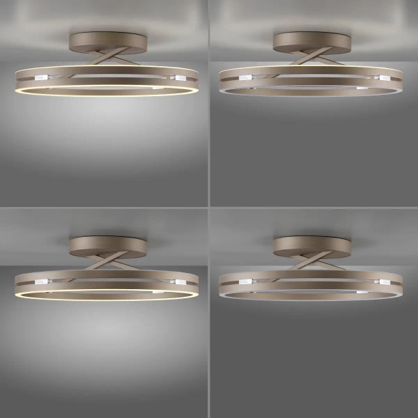 Pierścieniowa sufitowa lampa PURE LOOP brązowa 6552-97 2xLED 9W 2200-5000K na pilot