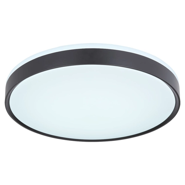 Okrągła LAMPA sufitowa SONNY 41587-18 Globo metalowy plafon LED 18W 3000K - 6000K do sypialni czarny