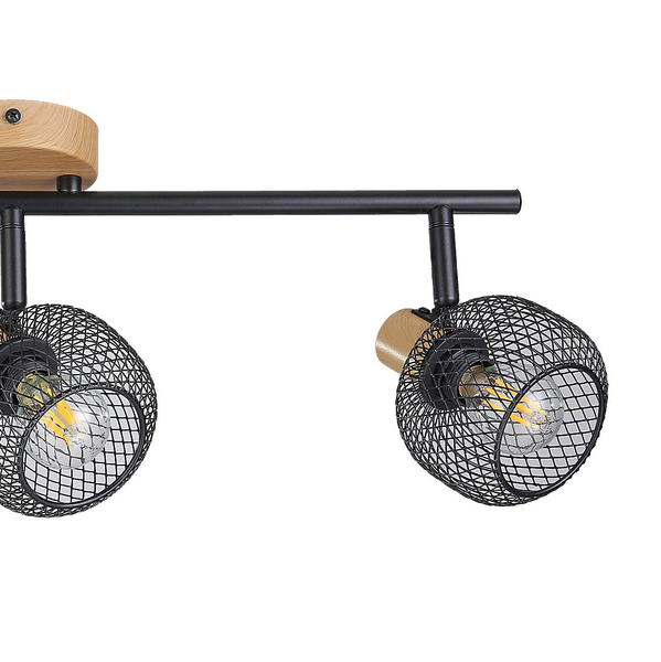 Sufitowa lampa loft Grendel 3129 reflektorki nad obraz ruchome czarne