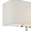 Ścienna lampa do salonu Ronda RON712L tkaninowa metal biały chrom