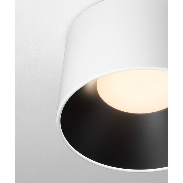 Plafoniera jadalniana CAMPANERO LE44805 LED 24W 3000K tuba biały czarny