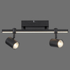 Sufitowa lampa regulowana Barik LED 14W 3000K spot 2-punktowy czarna