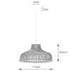 Ekologiczna LAMPA wisząca BALI 107984 Markslojd ratanowa OPRAWA zwis naturalny
