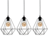 LAMPA wisząca BASKET 7215 Milagro druciana OPRAWA metalowa listwa ZWIS klatki loft czarne