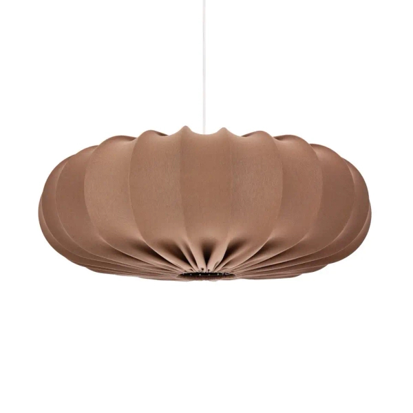 Lampa wisząca z abażurem CAFEE brązowa 31-39248 1xE27 tkaninowa