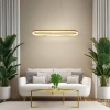 Ringowa lampa wisząca Preciosa ML1868 LED 45W 4000K obręcz do salonu złoty