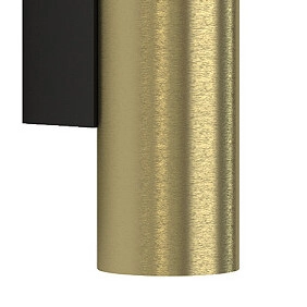 Minimalistyczna LAMPA ścienna EYE WALL 8074 Nowodvorski metalowa tuba kinkiet mosiądz czarny