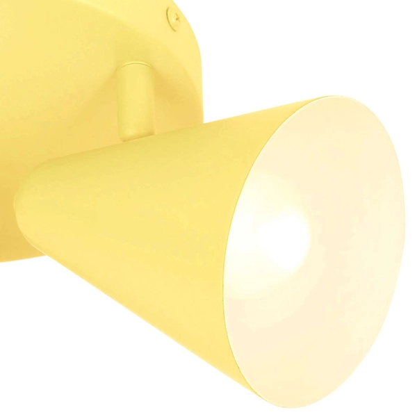 LAMPA sufitowa AMOR 98-68828 Candellux metalowa OPRAWA retro reflektorki regulowane żółte