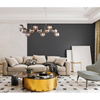 Salonowa lampa wisząca Marbelio PND-6161-16 CH+SM kule chrom przydymione